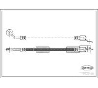 CORTECO 19032488 Flexible de frein