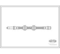 Flexible de frein Essieu avant 19032848 CORTECO pour MERCEDES-BENZ CLASSE V