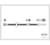 CORTECO 19033513 Flexible de frein