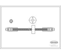 Flexible de frein CORTECO 19033516