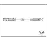 Flexible de frein Essieu avant 19035113 CORTECO pour VW PASSAT B5.5