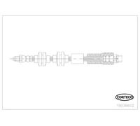 Flexible de frein Essieu avant 19036602 CORTECO pour BMW 3 Touring 3 Z4 Roadster