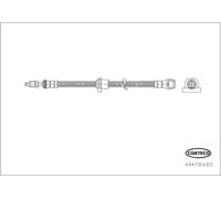 Flexible de frein Essieu avant 49478480 CORTECO pour BMW MINI
