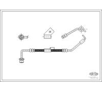 CORTECO 19032130 Flexible de frein