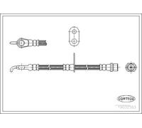 Flexible de frein Essieu avant droit 19032583 CORTECO pour TOYOTA YARIS