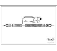 Flexible de frein Essieu avant droit 19032885 CORTECO pour FORD FIESTA IV PUMA