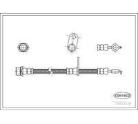 Flexible de frein Essieu avant droit 19033578 CORTECO pour TOYOTA COROLLA