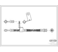 Flexible de frein Essieu avant droit 19033581 CORTECO pour HYUNDAI GETZ