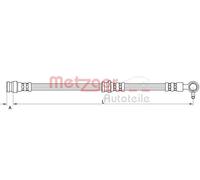 Flexible de frein Essieu avant droit 4111631 METZGER pour MAZDA CX-5