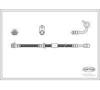 Corteco Flexible de frein 19032894 – Essieu avant gauche pour Honda Civic VI Coupé