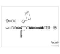 Flexible de frein Essieu avant gauche 19033582 CORTECO pour HYUNDAI GETZ