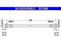 Flexible De Frein Essieu Avant Pour PORSCHE 911 912 914