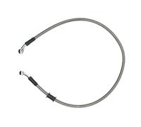 Flexible de frein Tuyau Hydraulique Renforcé Pour Frein Et Embrayage, Argenté, 30 À 220 Cm, Angle De 28°, Diamètre 10 Mm, Pour Moto, Quad Dirt Bike(80cm)