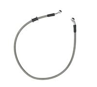 Flexible de frein Tuyau Hydraulique Renforcé Pour Frein Et Embrayage, Argenté, 30 À 220 Cm, Angle De 28°, Diamètre 10 Mm, Pour Moto, Quad Dirt Bike(40cm)