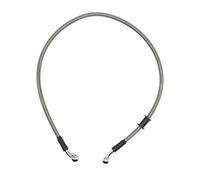 Flexible de frein Tuyau Hydraulique Renforcé Pour Frein Et Embrayage, Argenté, 30 À 220 Cm, Angle De 28°, Diamètre 10 Mm, Pour Moto, Quad Dirt Bike(60cm)