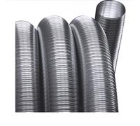 Flexible de tubage double paroi Ø180 mm – inox 316 intérieur/extérieur – longueur 5 m – modèle Flex Lisse 316