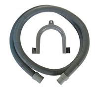 Dipra Flexible d'évacuation lave-linge 2-50 m - Polypropylène - Embouts Ø19/Ø22 - Crosse PVC