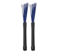 Flexible Drum Brushes, Silent Wire Drumsticks, 9.13x0.63x1.77 Inches Non Slip Grip Brush with Play Control, Steel Wire Brush Set, Ergonomic Percussion Sticks Design, Drum Brushes for Practice Use