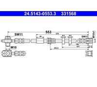 Flexible Du Frein D'Axe Avant Pour AUDI SEAT VW A1 IBIZA POLO POLO Van PO