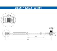Flexible Du Frein D'Essieu Arrière Pour SEAT SKODA LEON LEON ST OCTAVIA