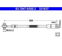 Flexible Du Frein Essieu Arrière Pour AUDI VW Q7 Q8 TOUAREG