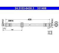 Flexible Du Frein Essieu Avant Pour BMW 3 Z3