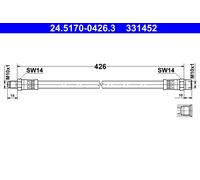 Flexible Du Frein Essieu Avant Pour MERCEDES-BENZ /8 CABRIOLET CLASSE S CO
