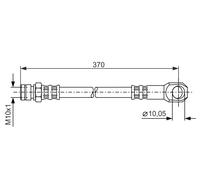 Flexible Du Frein Essieu Avant Pour MERCEDES-BENZ MB