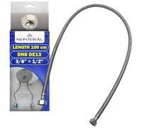 Flexible Eau 100 cm F 3/8” x F 1/2” DN8 DE13 | Tuyau Flexible Plomberie Pression Max 10 bar et Température Max +70°C - Garantie de 10 Ans - MONTERAL