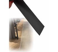 Flexible Edge Trim, PVC Self-Adhesive Floor Transition Strip, for Laminate & Carpet, Covers Uneven Gaps, Home Flooring Finishing(Black,1182"x7.6cm)