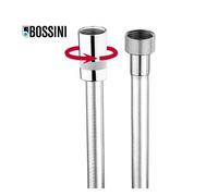 Flexible en nylon 125 cm 1/2” x 1/2” F écrou conique tournant chromé Cromolux - Bossini A00167B030