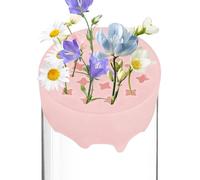 Flexible Flower Grid, Reusable Stem Holder, 3.14x3.14x1.57 Inches Silicone Arrangement Tool with Water Resistant Build, Soft Grid Insert, Modern Vase Support Design, Home Bouquet Styling Use