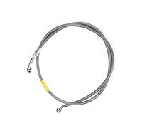 Flexible Frein hydraulique pour Suzuki pour Kawasaki pour Y-AMAHA Durite De Frein Hydraulique pour Moto (400 Mm - 2200 Mm), Raccord Banjo 10 À 28°, Flexible Tressé(150cm)