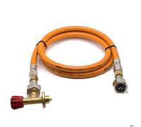 Flexible GPL haute pression orange 80 cm pour bouteille butane Campingaz 901 904 907