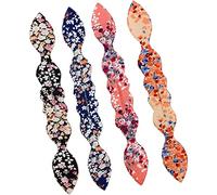 Flexible Hair Bun Maker Multi-color Magic Hair Clip, Women Summer Headband Print Hairpin Deft Bun for Hair