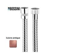 Flexible laiton 175cm double agrafage 1/2” x 1/2” FF cuivre antique Doppia Aggraffatura - Bossini A03045D047