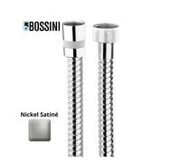 Flexible laiton 175cm double agrafage 1/2” x 1/2” FF Nickel satiné Doppia Aggraffatura - Bossini A03045D094