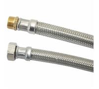 Flexible MÂLE-FEMELLE 15 cm BOUTTÉ Ø8 mm avec filetage MÂLE-FEMELLE de 15x21 mm