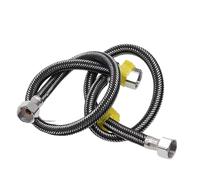 Flexible Ondule en Acier Inoxydable Tuyau d'eau tressé haute pression en acier inoxydable antidéflagrant for eau chaude et froide, robinet de cuisine, salle bain, chauffe-eau, toilettes(100cm)