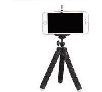 Flexible portable trépied réglable Mini universel Octopus Leg Style Bluetooth Selfie Stick black_ Sans télécommande