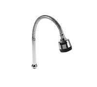 Avizar Flexible pour Robinet de Cuisine Rotatif à 360° Double jet Noir / Argent