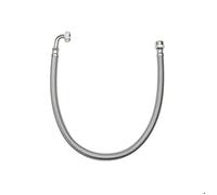 Flexible sanitaire 100cm FF 15x21 coude DN10 tresse/douille inox
