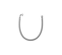 Flexible sanitaire 100cm FF 15x21 coude DN10 tresse/douille inox