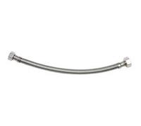 Flexible sanitaire 50cm FF 20x27 DN13 tresse/douille inox écrou laiton 1p