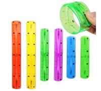 Flexible Set Règle Multicolore Règle en plastique incassable Règle souple Règle pliable Règle plate pliable Règle métrique Droite pour école Salle de classe Enfants et adultes,30 cm 20cm 15cm,6pc