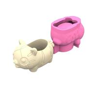 Flexible Silicone Mold Plant Pots Moulds Desk Organizers Molds Animal Shape for Various Materials for Easy Demolding Creative Gardening Supplies