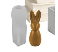 Flexible Silicone Molds, Easy Release Casting, 4.56* Inches Rabbit Candle with Feature, Craft Resin Mold, Soap Cake Mold with Non-Stick Design, Home Diy Baking for Pudding and Candy