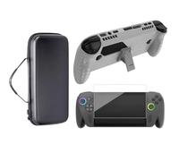 Flexible Silicone Protective Cover With AntiScratch Glass Film Portable Carrying Case For Video Game Consoles With Screen Protectors