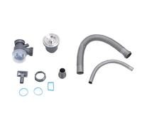 Flexible Sink Drain Pipe, Expandable Tubular Drain Tubing, Adjustable P Trap P Trap Tubing Pipe for Kitchen and Bathroom Sink