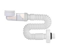Flexible Siphon Lavabo 1 1/4", Tuyau de Vidange Remplaçable Pièges à Déchets Universels Evacuation Lavabo Siphon Gain de Place pour Lavabo de Salle de Bain